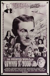 1v010 HAUNTED WORLD OF EDWARD D WOOD JR. signed 1sh '96 by Conrad Brooks & Dolores Fuller, horror!