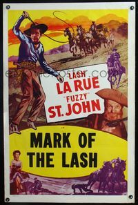 1v372 LASH LA RUE '50s Al 'Fuzzy' St. John, Mark of the Lash!
