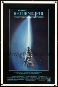 1v452 RETURN OF THE JEDI 1sh '83 George Lucas classic, Mark Hamill, Harrison Ford!
