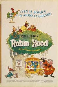1v461 ROBIN HOOD Spanish/U.S. 1sh '73 Walt Disney cartoon, the way it REALLY happened!