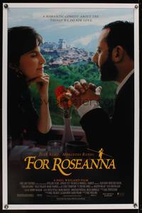1v466 ROSEANNA'S GRAVE DS 1sh '97 close-up of Jean Reno & Mercedes Ruehl, For Roseanna!
