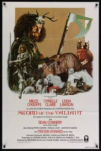 1v518 SWORD OF THE VALIANT int'l 1sh '84 Miles O'Keeffe as Sir Gawain, Sean Connery!