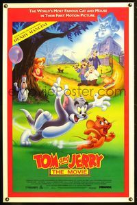 1v531 TOM & JERRY THE MOVIE 1sh '92 famous cartoon cat & mouse in their first motion picture!