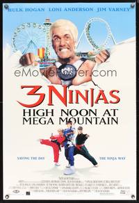 1w022 3 NINJAS: HIGH NOON AT MEGA MOUNTAIN DS 1sh '98 Hulk Hogan vs three kung fu kids!