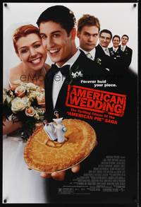 1w051 AMERICAN WEDDING DS 1sh '03 Jason Biggs, Alyson Hannigan, American Pie!