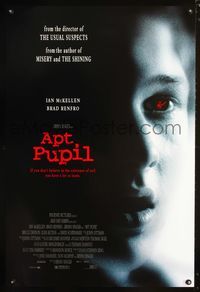 1w056 APT PUPIL DS 1sh '98 Brad Renfro, directed by Bryan Singer, written by Stephen King!