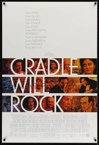 1w170 CRADLE WILL ROCK DS 1sh '99 Tim Robbins, John Cusack, Hank Azaria, Bill Murray, John Turturro!
