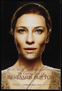 1w175 CURIOUS CASE OF BENJAMIN BUTTON teaser DS 1sh '08 great portrait of pretty Cate Blanchett!