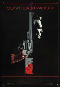 1w190 DEAD POOL 1sh '88 Clint Eastwood as tough cop Dirty Harry, cool gun image!
