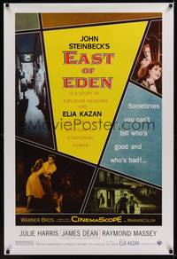 1w206 EAST OF EDEN DS 1sh R05 first James Dean, John Steinbeck, directed by Elia Kazan!