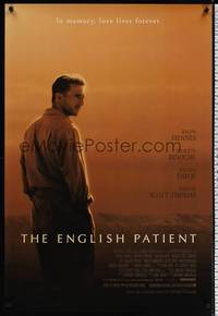 1w209 ENGLISH PATIENT int'l 1sh '96 Ralph Fiennes, Juliette Binoche, Willem Dafoe!