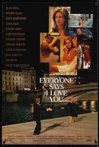 1w214 EVERYONE SAYS I LOVE YOU DS 1sh '96 Woody Allen, Julia Roberts, pretty Drew Barrymore!