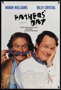 1w221 FATHERS' DAY int'l DS 1sh '97 wacky Robin Williams & Billy Crystal!