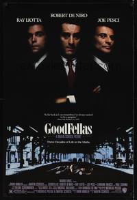 1w252 GOODFELLAS DS 1sh '90 Robert De Niro, Joe Pesci, Ray Liotta, Martin Scorsese classic!