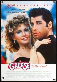 1w256 GREASE 1sh R98 close up of John Travolta & Olivia Newton-John in a most classic musical!