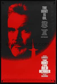 1w286 HUNT FOR RED OCTOBER int'l 1sh '90 Russian military submarine captain Sean Connery!
