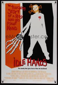 1w302 IDLE HANDS int'l DS 1sh '99 a touching story of a boy and his right hand, cool artwork!