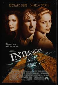 1w352 INTERSECTION DS 1sh '93 close-ups of Richard Gere, Sharon Stone, Lolita Davidovich!