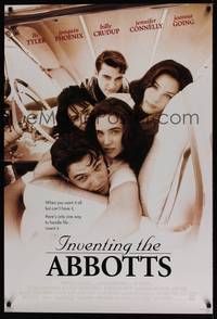 1w358 INVENTING THE ABBOTTS style A DS 1sh '96 Liv Tyler, Joaquin Phoenix, Jennifer Connelly!