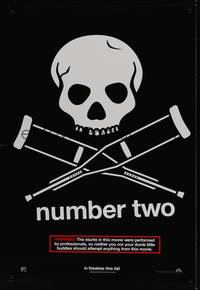 1w376 JACKASS NUMBER TWO teaser DS 1sh '06 Johnny Knoxville, Bam Margera, cool logo!