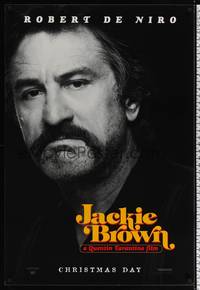 1w379 JACKIE BROWN teaser 1sh '97 Quentin Tarantino, cool close-up of Robert De Niro!