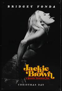 1w382 JACKIE BROWN teaser 1sh '97 Quentin Tarantino, sexy image of Bridget Fonda!