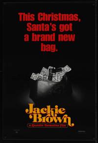 1w381 JACKIE BROWN teaser 1sh '97 Quentin Tarantino, Santa's got a brand new bag!