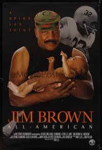 1w399 JIM BROWN: ALL-AMERICAN 1sh '02 Spike Lee, biography of football great!