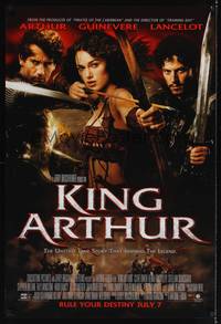 1w433 KING ARTHUR advance DS 1sh '04 Clive Owen, Keira Knightley w/bow & arrow!