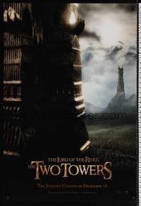 1w470 LORD OF THE RINGS: THE TWO TOWERS teaser DS 1sh '02 Peter Jackson epic, J.R.R. Tolkien