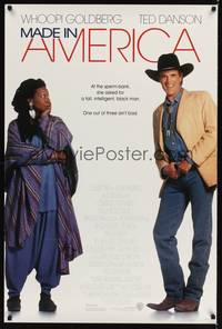 1w474 MADE IN AMERICA DS 1sh '93 Whoopi Goldberg, Ted Danson, Will Smith, Nia Long