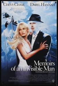 1w494 MEMOIRS OF AN INVISIBLE MAN DS 1sh '92 disappearing Chevy Chase, pretty Daryl Hannah!