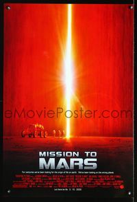 1w505 MISSION TO MARS DS advance 1sh '00 Brian De Palma, Gary Sinise, Tim Robbins, Don Cheadle