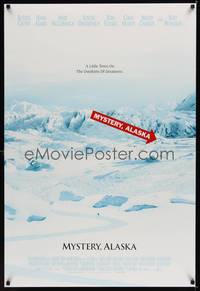 1w524 MYSTERY ALASKA DS 1sh '99 Russell Crowe's small town hockey team vs. the New York Rangers!