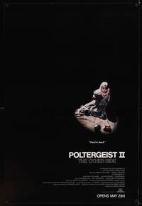 1w568 POLTERGEIST II advance 1sh '86 JoBeth Williams, The Other Side, they're baaaack!