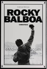 1w620 ROCKY BALBOA DS teaser 1sh '06 boxing, director & star Sylvester Stallone w/fist in air!