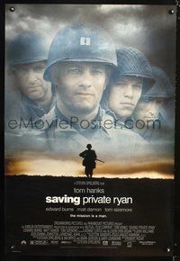 1w638 SAVING PRIVATE RYAN DS 1sh '98 Steven Spielberg, Tom Hanks, Tom Sizemore, Matt Damon