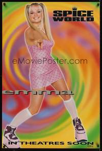 1w684 SPICE WORLD teaser 1sh '97 Spice Girls, Emma Bunton, English pop music!