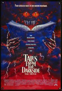 1w731 TALES FROM THE DARKSIDE 1sh '90 Geoge Romero & Stephen King, creepy artwork of demon!