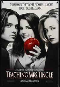 1w735 TEACHING MRS. TINGLE teaser DS 1sh '99 Katie Holmes w/apple!