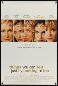 1w744 THINGS YOU CAN TELL JUST BY LOOKING AT HER DS 1sh '00 Glenn Close, Cameron Diaz