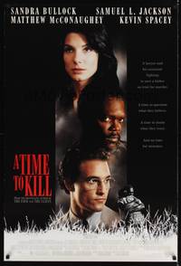 1w755 TIME TO KILL DS 1sh '96 Matthew McConaughey, Sandra Bullock, Samuel L. Jackson!