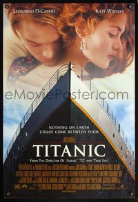 1w759 TITANIC int'l DS style A 1sh '97 Leonardo DiCaprio, Kate Winslet, directed by James Cameron!