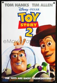 1w770 TOY STORY 2 DS advance 1sh '99 Woody, Buzz Lightyear, Disney and Pixar animated sequel!