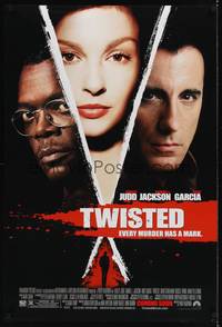 1w783 TWISTED advance DS 1sh '04 Ashley Judd, Samuel L. Jackson, Andy Garcia
