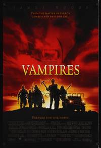 1w794 VAMPIRES 1sh '98 John Carpenter, James Woods, cool vampire hunter image!
