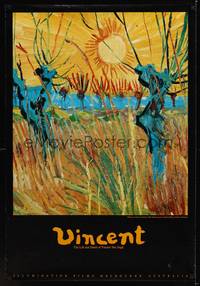 1w795 VINCENT 1sh '87 Van Gogh painting, Willows at Sunset!