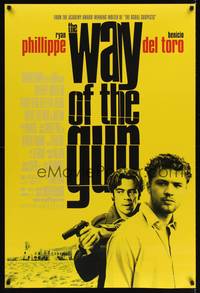 1w803 WAY OF THE GUN DS 1sh '00 cool image of Ryan Phillippe and Benicio Del Toro!