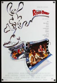 1w815 WHO FRAMED ROGER RABBIT 1sh '88 Robert Zemeckis, Bob Hoskins, sexy Jessica Rabbit!