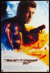 1w822 WORLD IS NOT ENOUGH DS int'l 1sh '99 Pierce Brosnan as James Bond, Denise Richards, Marceau